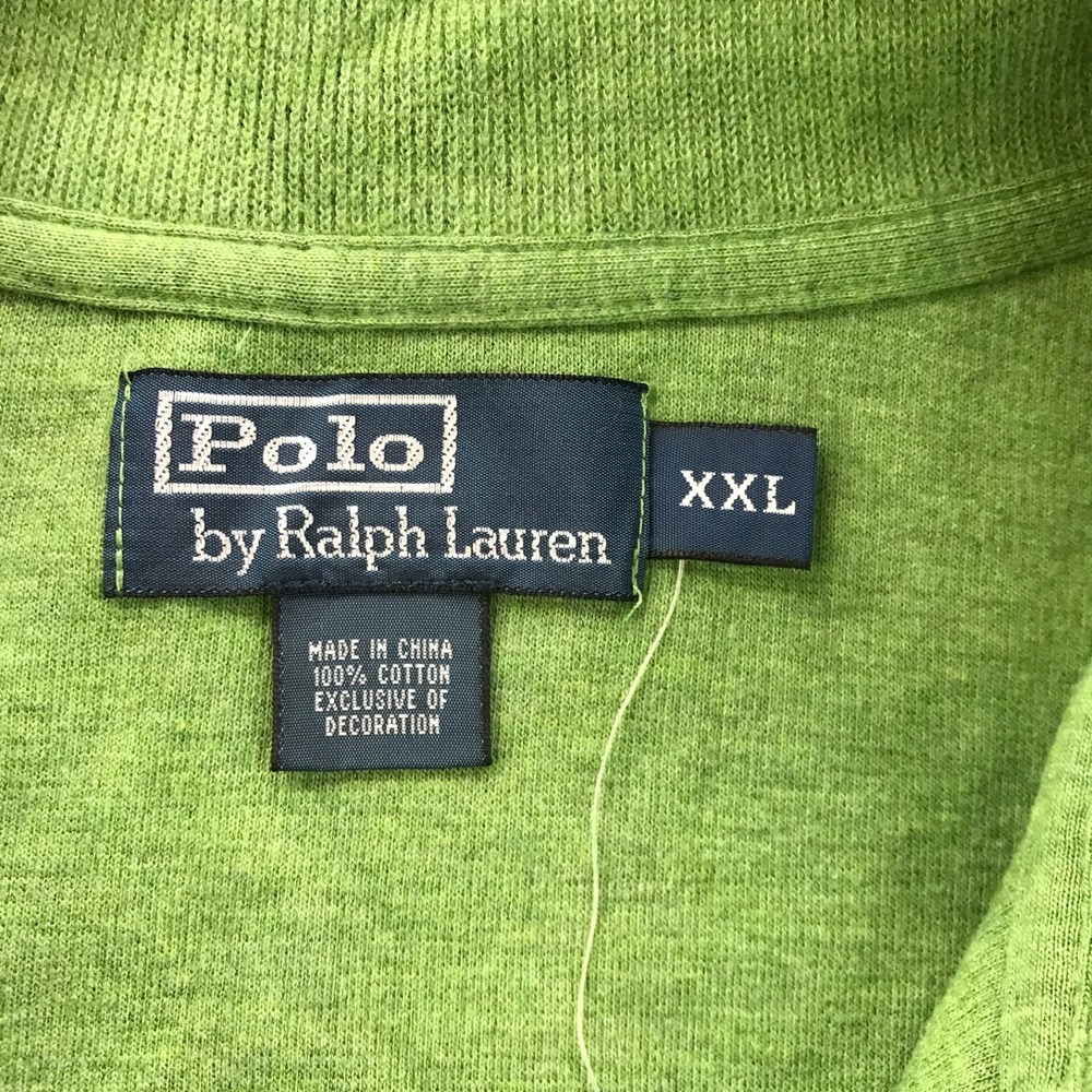 Polo Ralph Lauren Sweater Mens 2XL Green 1/4 Zip Mock Neck Pullover Preppy NEW - Picture 10 of 13